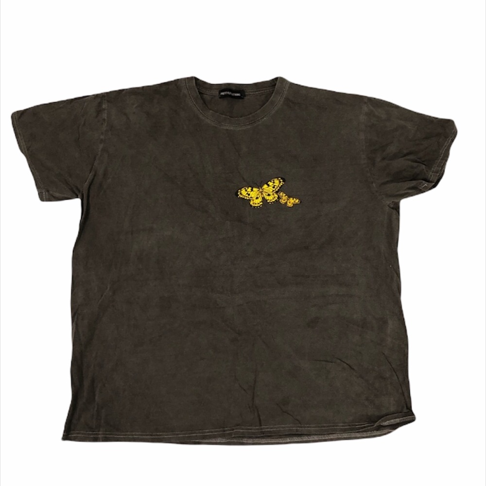 Pretty little things tee shirt acid gray